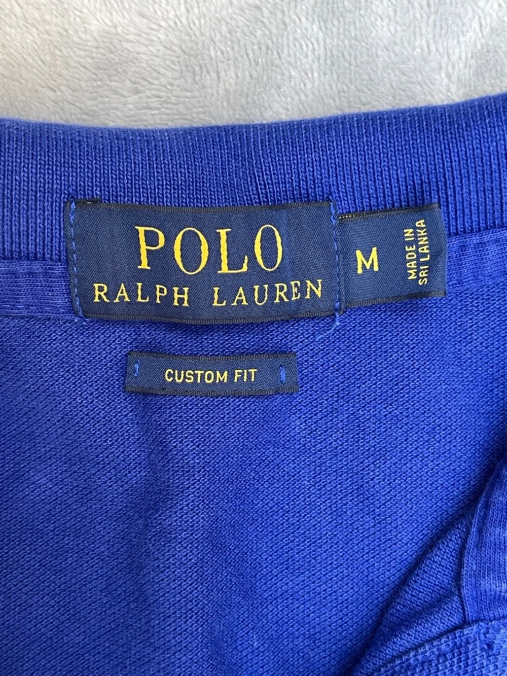 Polo Ralph Lauren Polo shirt Royal Blue with Neon Green Big Pony Logo Preppy M